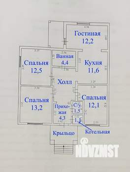 Коттедж 100м², 1-этажный, участок 15 сот.  