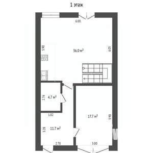Таунхаус 208м², 3-этажный, участок 2 сот.  