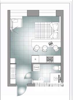 1-к квартира, посуточно, 22м2, 1/1 этаж
