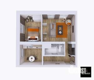 2-к квартира, посуточно, 48м2, 1/2 этаж