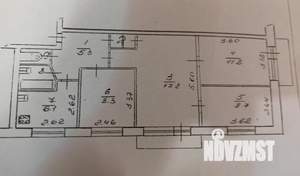 4-к квартира, на длительный срок, 65м2, 2/5 этаж