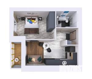 1-к квартира, посуточно, 38м2, 10/10 этаж