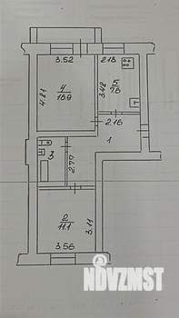 2-к квартира, вторичка, 50м2, 4/5 этаж