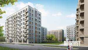 1-к квартира, строящийся дом, 36м2, 2/8 этаж