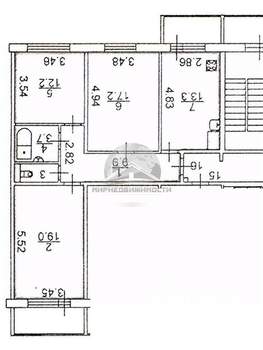 3-к квартира, вторичка, 77м2, 4/9 этаж