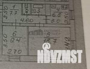 2-к квартира, вторичка, 44м2, 2/2 этаж