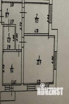 2-к квартира, вторичка, 58м2, 2/4 этаж