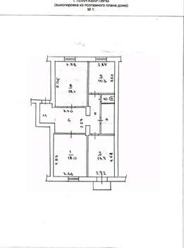 3-к квартира, вторичка, 84м2, 3/3 этаж