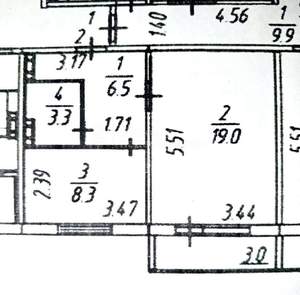1-к квартира, вторичка, 37м2, 1/9 этаж