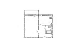 1-к квартира, вторичка, 41м2, 1/10 этаж