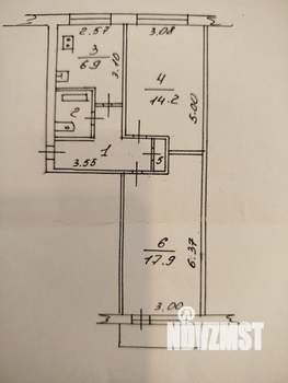 2-к квартира, вторичка, 48м2, 3/5 этаж