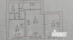 2-к квартира, вторичка, 43м2, 3/3 этаж