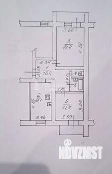 2-к квартира, вторичка, 55м2, 1/5 этаж