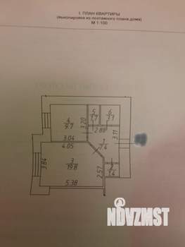 1-к квартира, вторичка, 43м2, 1/9 этаж