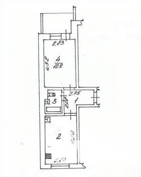 1-к квартира, вторичка, 32м2, 3/9 этаж