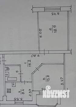 2-к квартира, вторичка, 61м2, 2/5 этаж