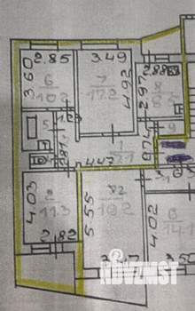 3-к квартира, вторичка, 63м2, 9/9 этаж