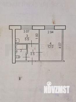1-к квартира, вторичка, 24м2, 1/5 этаж