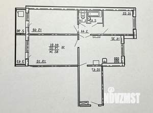 3-к квартира, вторичка, 82м2, 8/9 этаж