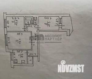 3-к квартира, вторичка, 62м2, 4/9 этаж