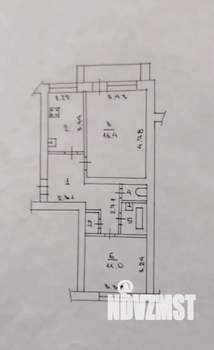 2-к квартира, вторичка, 52м2, 4/5 этаж