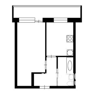 1-к квартира, вторичка, 37м2, 3/9 этаж