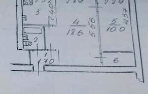 1-к квартира, вторичка, 42м2, 1/5 этаж