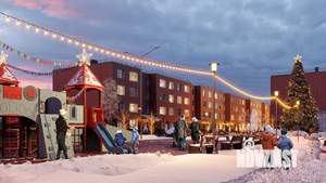 1-к квартира, строящийся дом, 53м2, 1/4 этаж