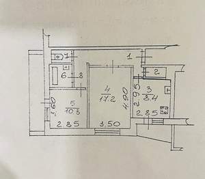 2-к квартира, вторичка, 57м2, 2/10 этаж