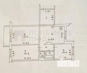 3-к квартира, вторичка, 77м2, 4/9 этаж