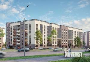 1-к квартира, строящийся дом, 34м2, 2/7 этаж