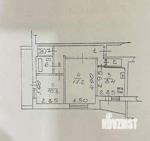2-к квартира, вторичка, 57м2, 2/10 этаж