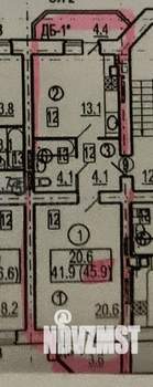 1-к квартира, вторичка, 42м2, 2/9 этаж