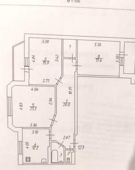 3-к квартира, вторичка, 94м2, 3/10 этаж