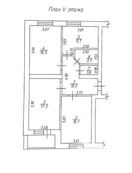 3-к квартира, вторичка, 75м2, 5/5 этаж