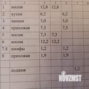 3-к квартира, вторичка, 52м2, 2/4 этаж