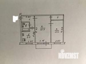 2-к квартира, вторичка, 45м2, 3/5 этаж