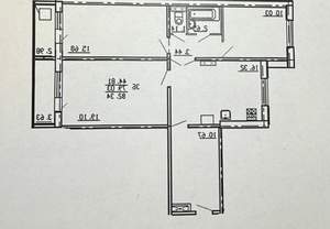 3-к квартира, вторичка, 82м2, 8/9 этаж