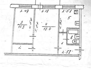 2-к квартира, вторичка, 46м2, 2/5 этаж