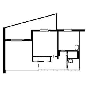 2-к квартира, вторичка, 51м2, 1/9 этаж