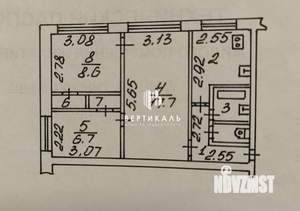 3-к квартира, вторичка, 49м2, 1/5 этаж