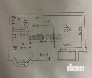 2-к квартира, вторичка, 70м2, 9/9 этаж