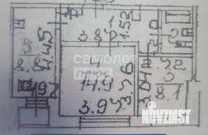 2-к квартира, вторичка, 43м2, 8/9 этаж