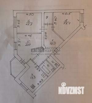 3-к квартира, вторичка, 92м2, 5/9 этаж